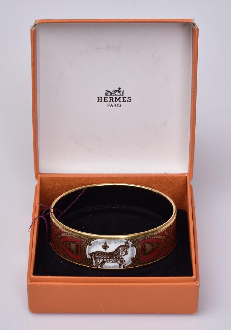 Hermes Enameled Cuff Bracelet (1 of 1)