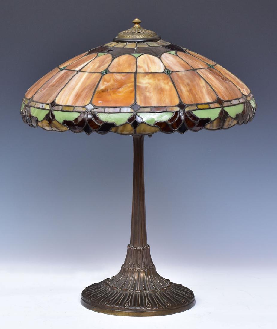 Leaded Glass Parlor Lamp (1 of 3)