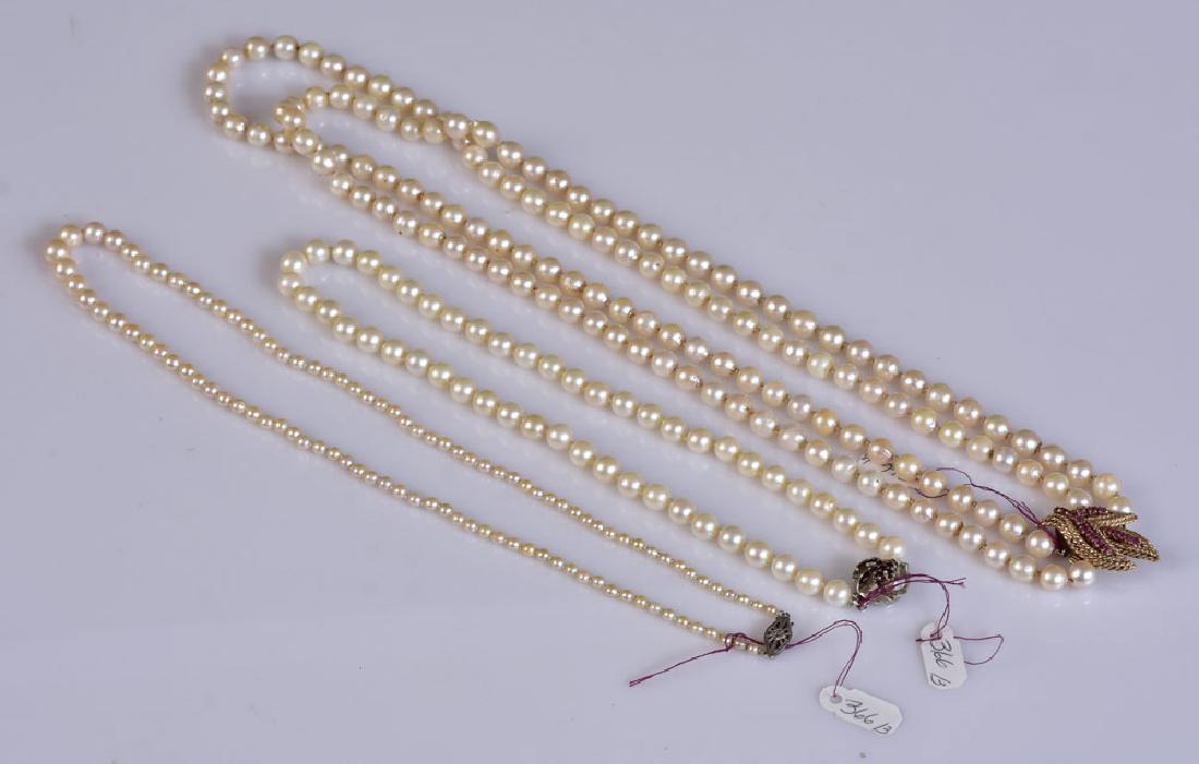 Three Strands of Cultured Pearls (1 of 1)