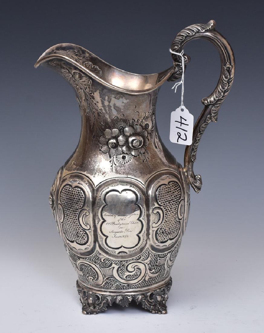 Clark & Co. Coin Silver Water Pitcher (1 of 4)