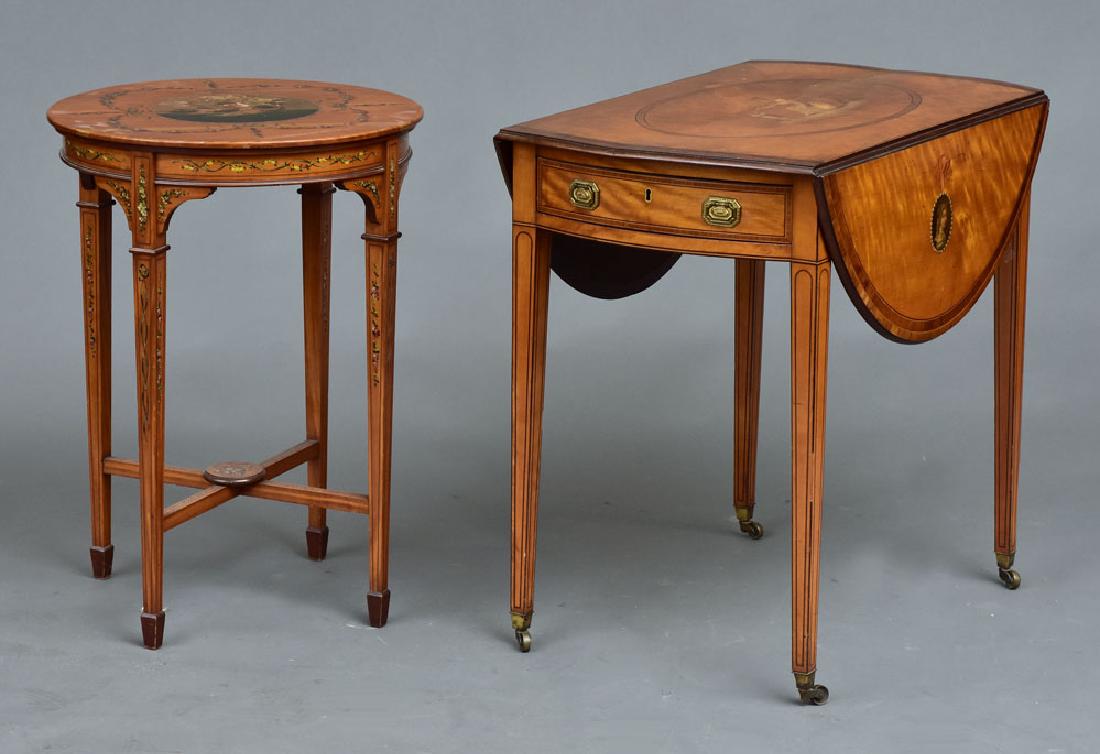 Edwardian Satinwood "Adams" Tables (1 of 3)