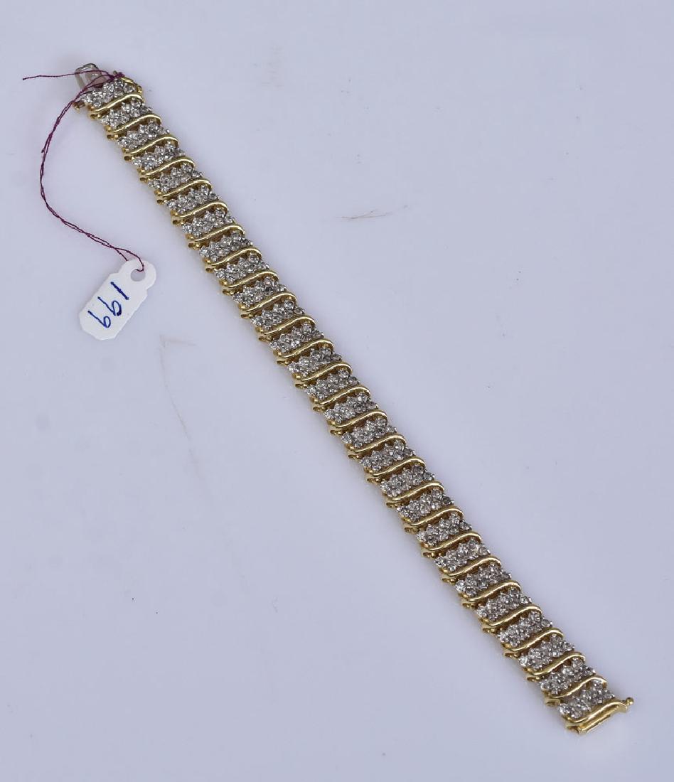 14k Gold Diamond Bracelet (1 of 2)