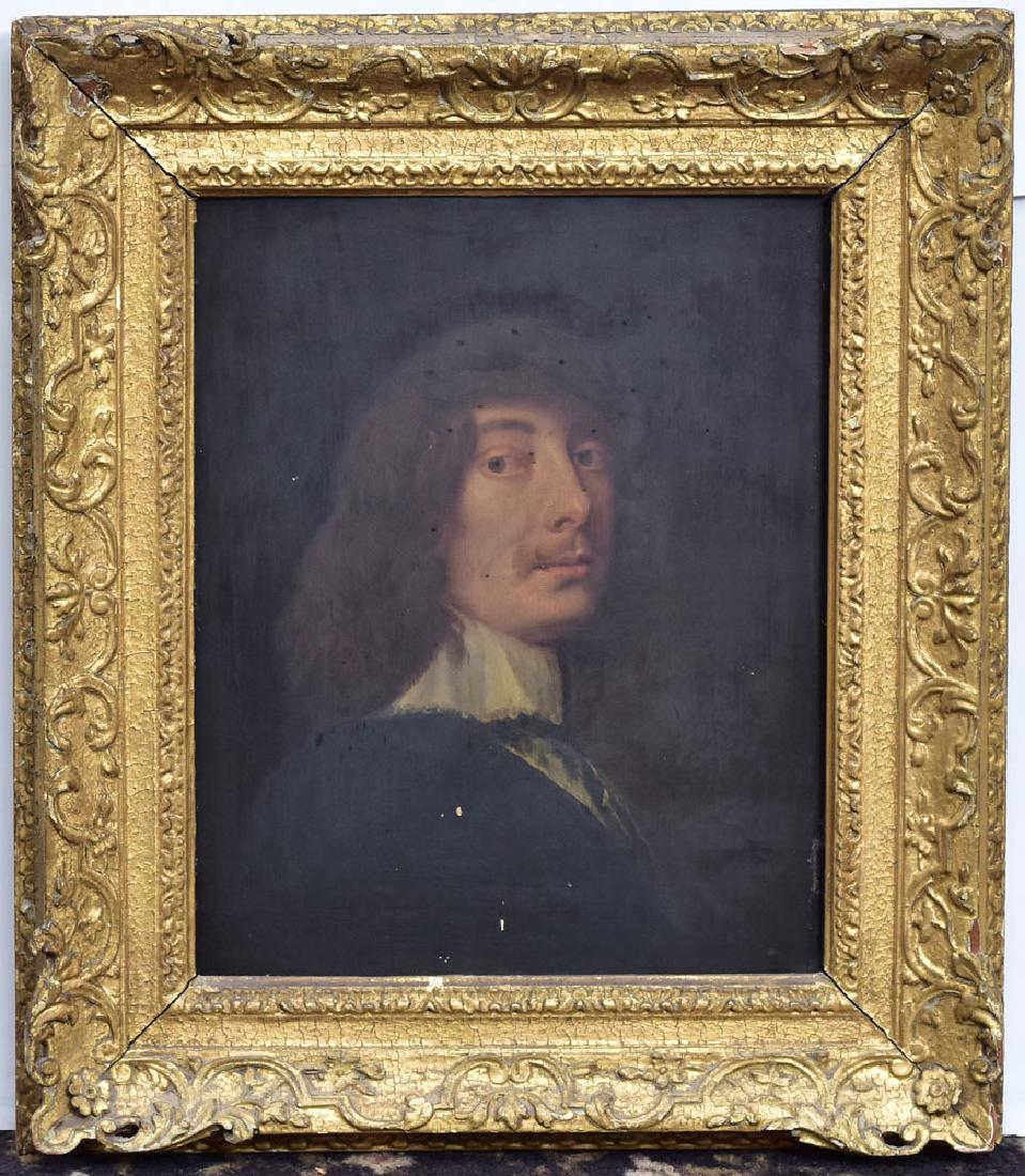 Dutch School: Portrait Of A Gentleman 15 1/2" x 12 1/2" oil on panel