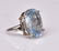 Platinum Aquamarine Ring