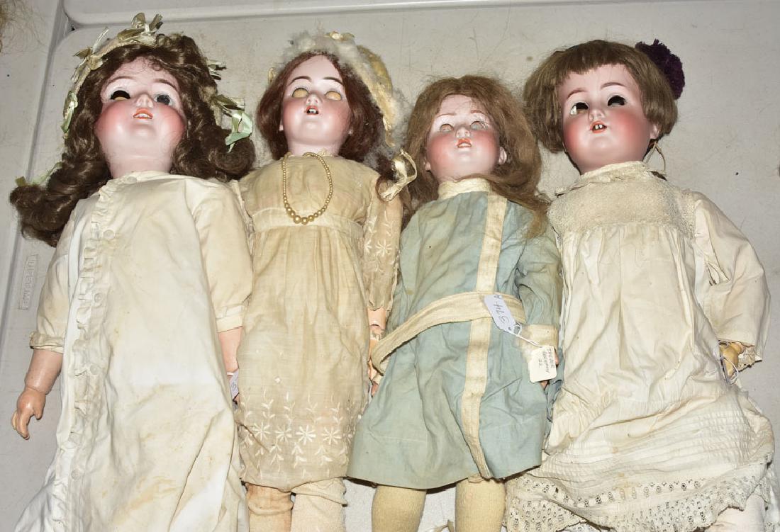 Four German Bisque Dolls (1 of 1)