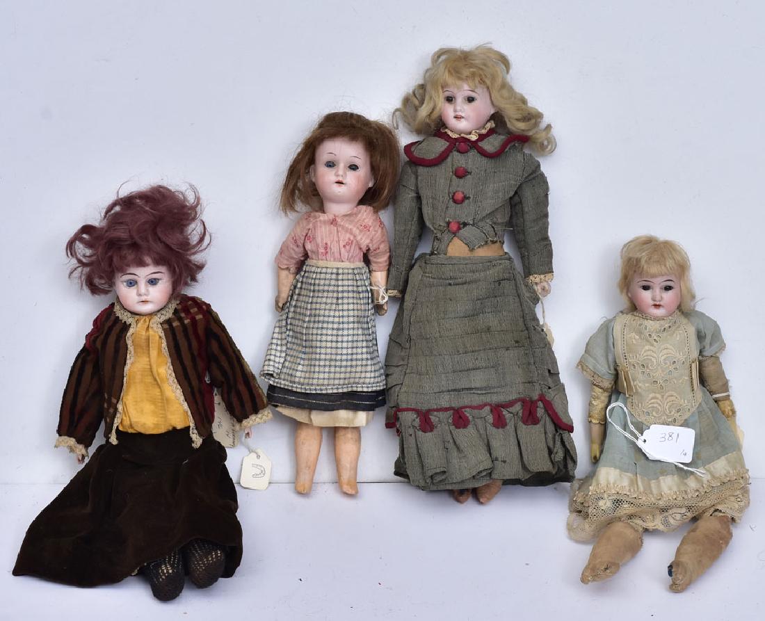 Four German Bisque Dolls (1 of 1)