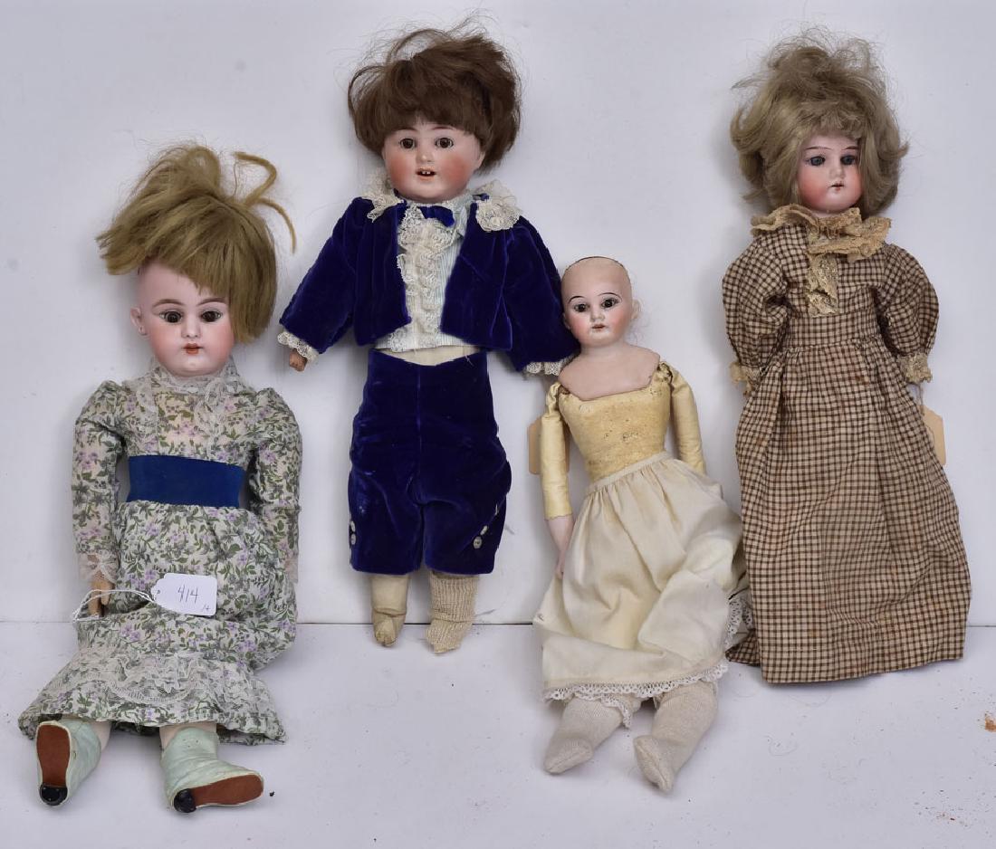 Four German Bisque Dolls (1 of 1)