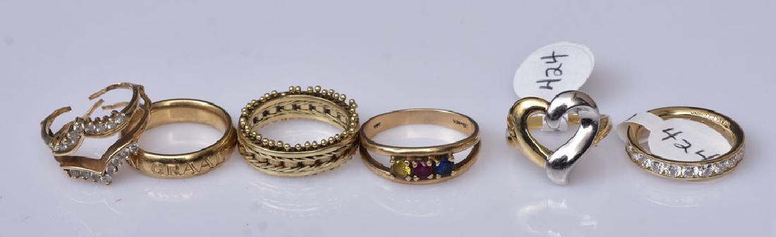 Six 14k Gold Rings (1 of 1)