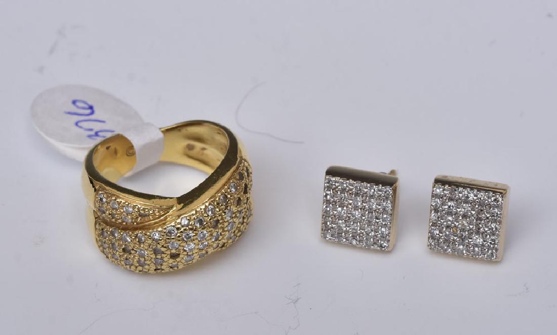 14k Gold Diamond Knot Ring (1 of 1)