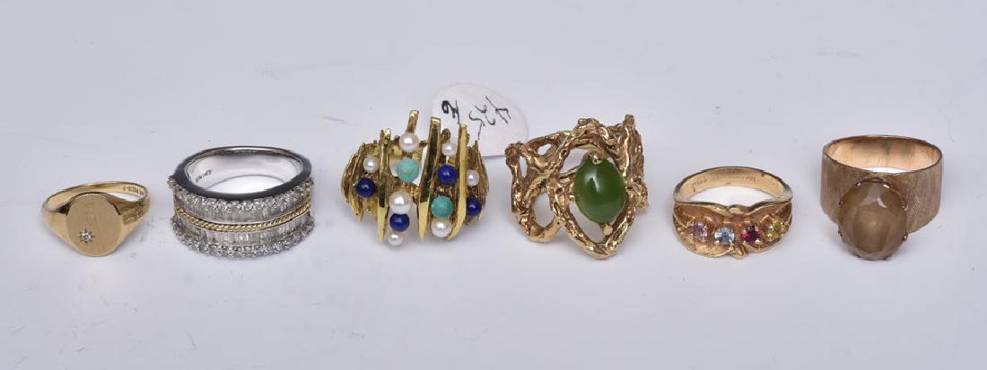 Six 14k Gold Rings (1 of 1)