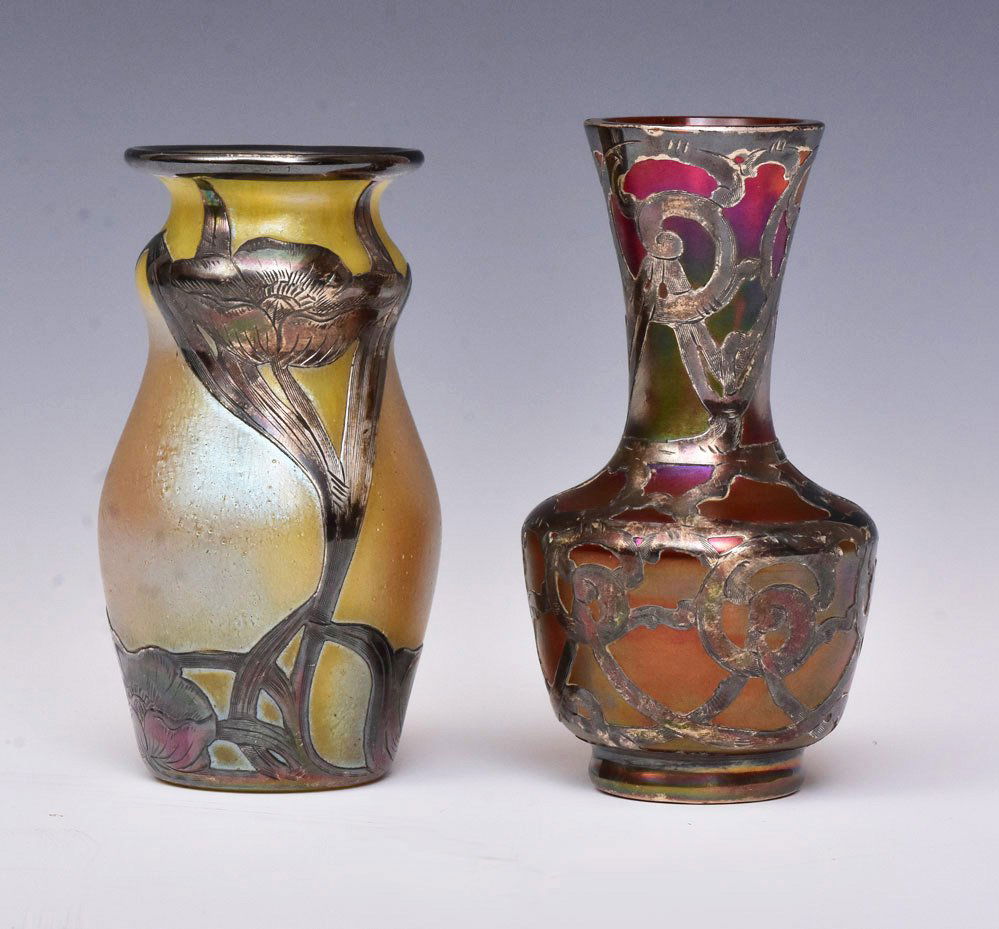 Two Continental Art Glass Vases (1 of 7)