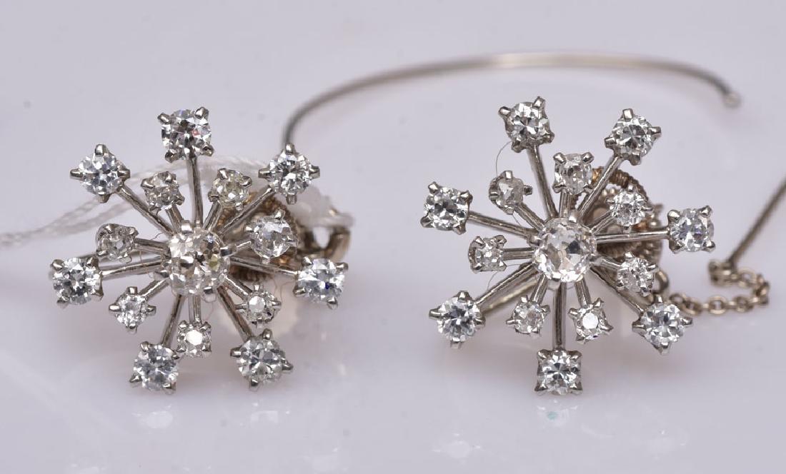 Cartier 14k Gold Diamond Earrings (1 of 4)