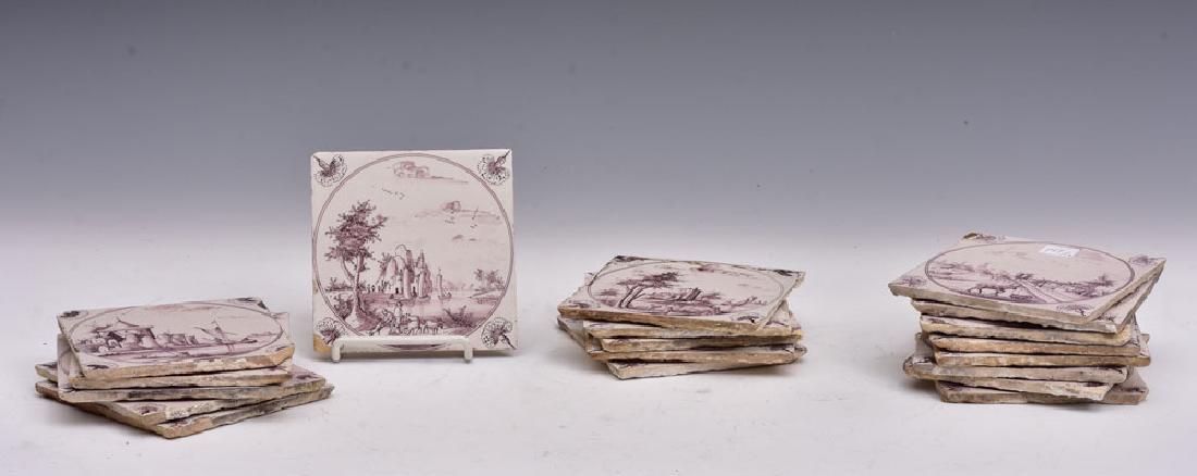 Set of Delft Tiles (19) (1 of 3)