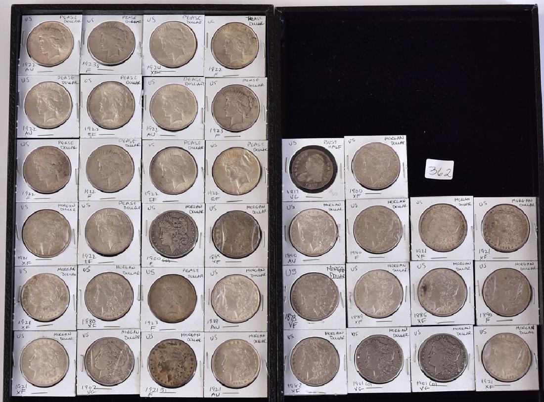 Morgan and Peace Silver Dollars (1 of 1)