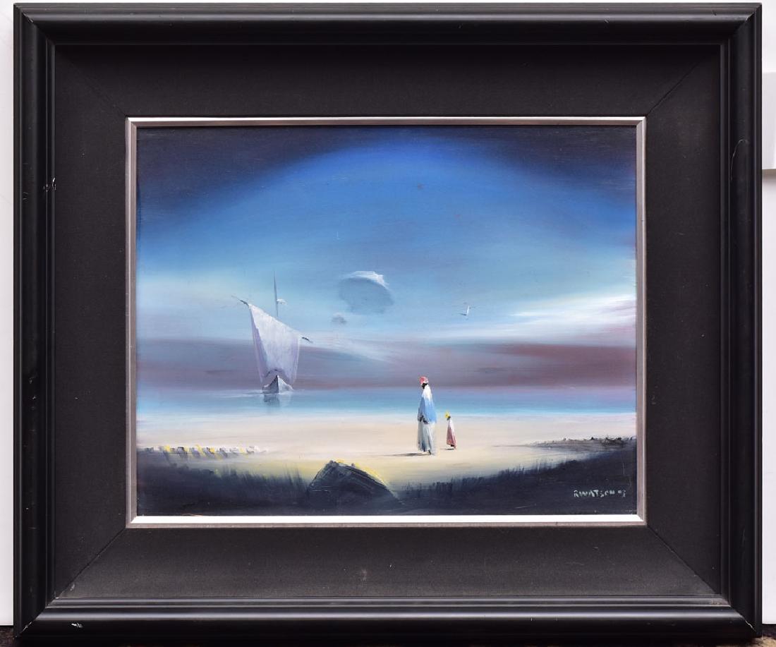 Robert Watson: From Afar II 11" x 14" oil on masonite signed lower right