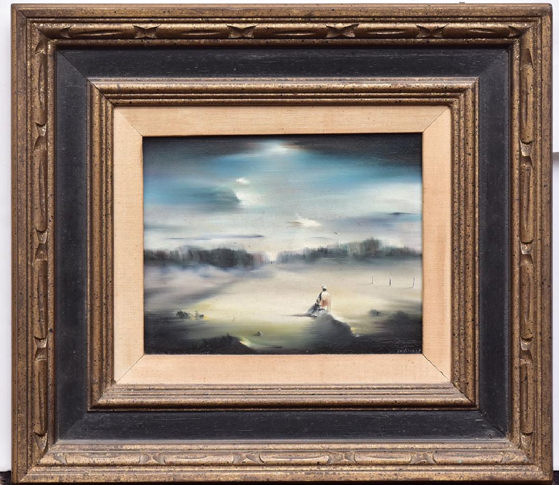 Robert Watson: Awaiting 8" x 10" oil on canvas signed lower left