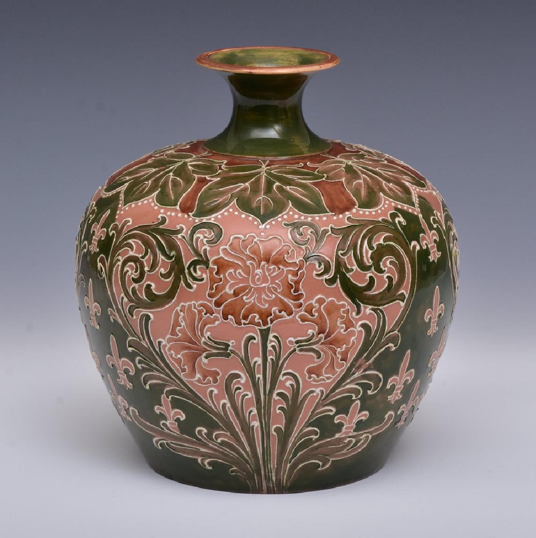 Moorcroft Brown Florian Vase (1 of 1)