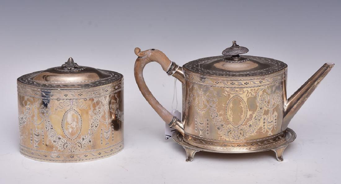 George III Sterling Silver Tea Set (1 of 3)