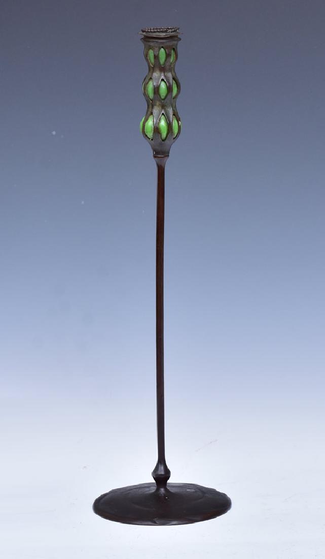 Tiffany Studios Bronze Candlestick (1 of 7)