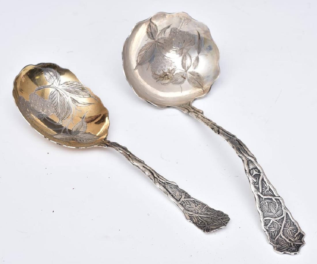 Two A. F. Towle & Co. Coin Silver Serving Spoons (1 of 2)