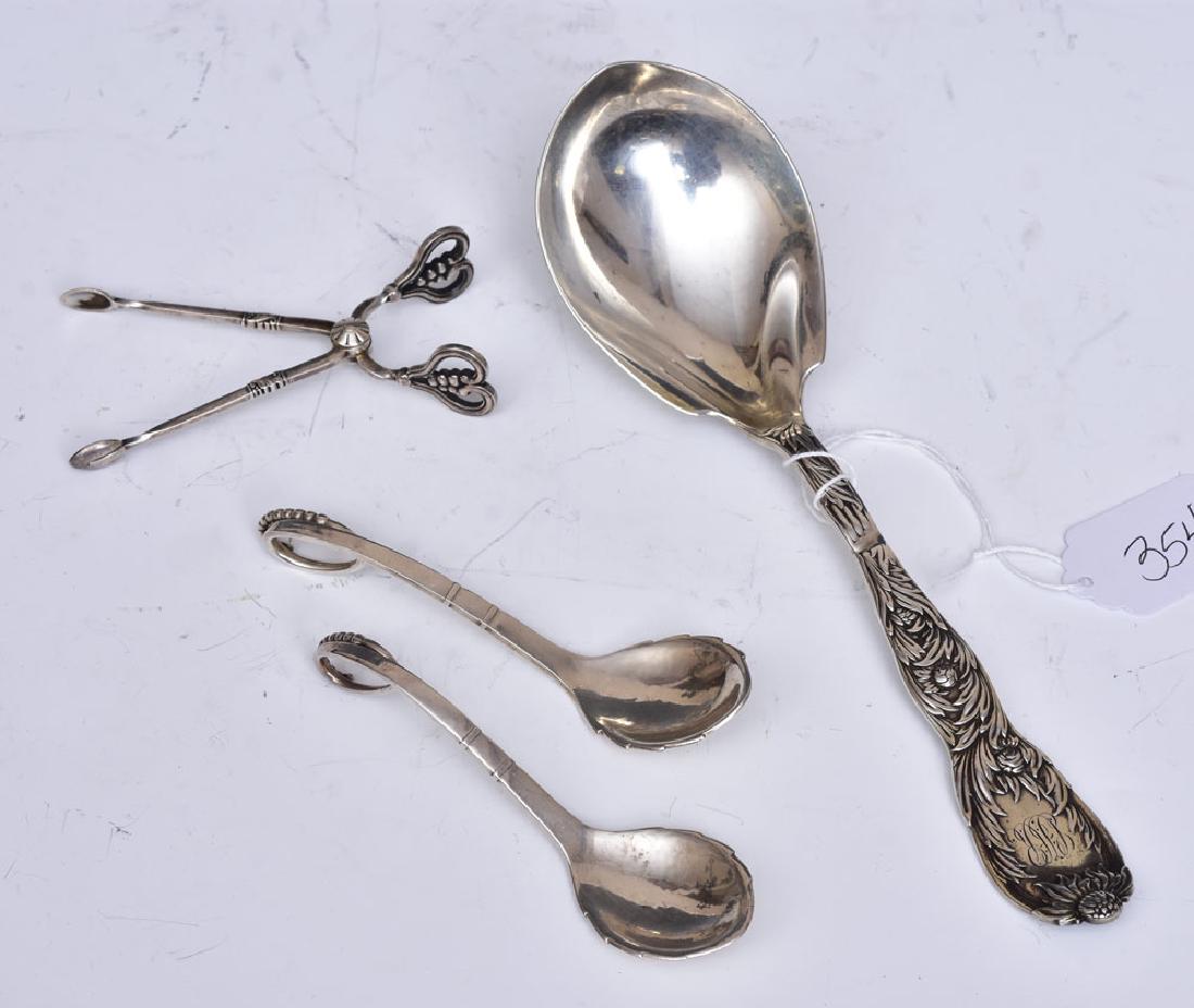 Georg Jensen Sterling Silver Spoons and Tongs (1 of 1)