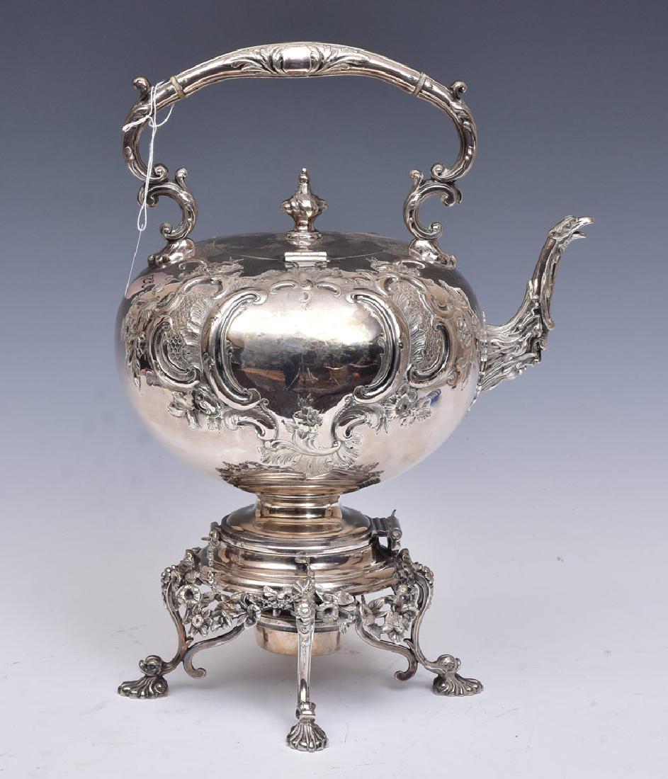 Victorian Silver Plated Hot Water Kettle (1 of 2)