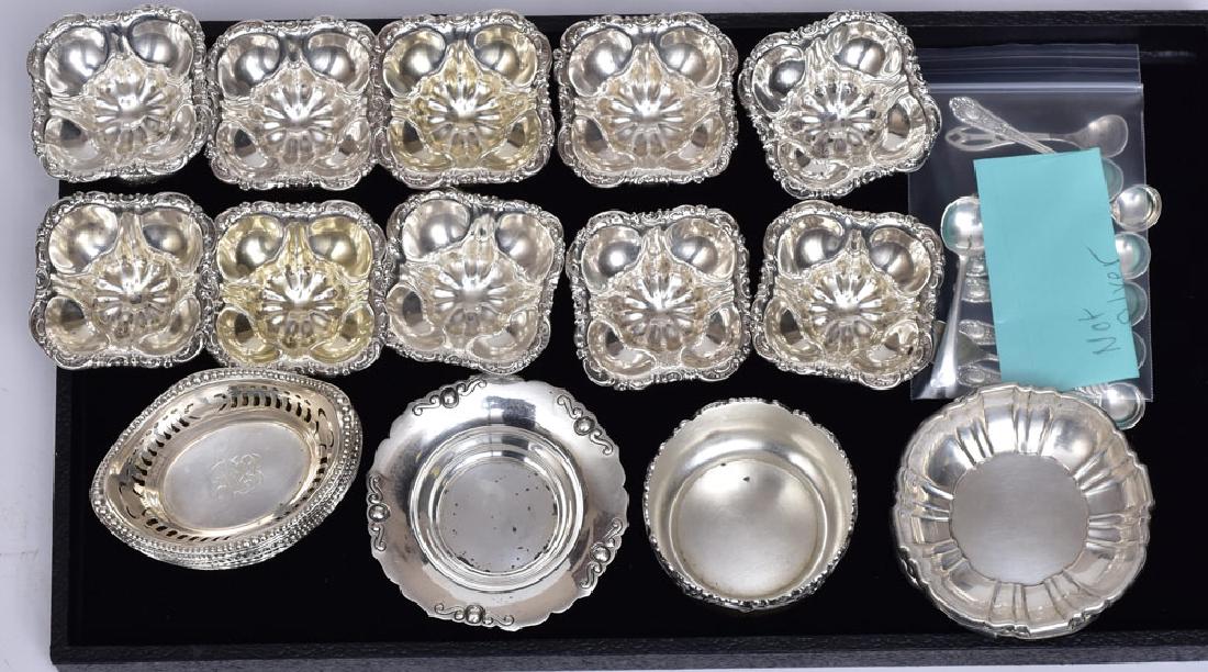 Group Sterling Silver Salts and Condiment Dishes (1 of 1)