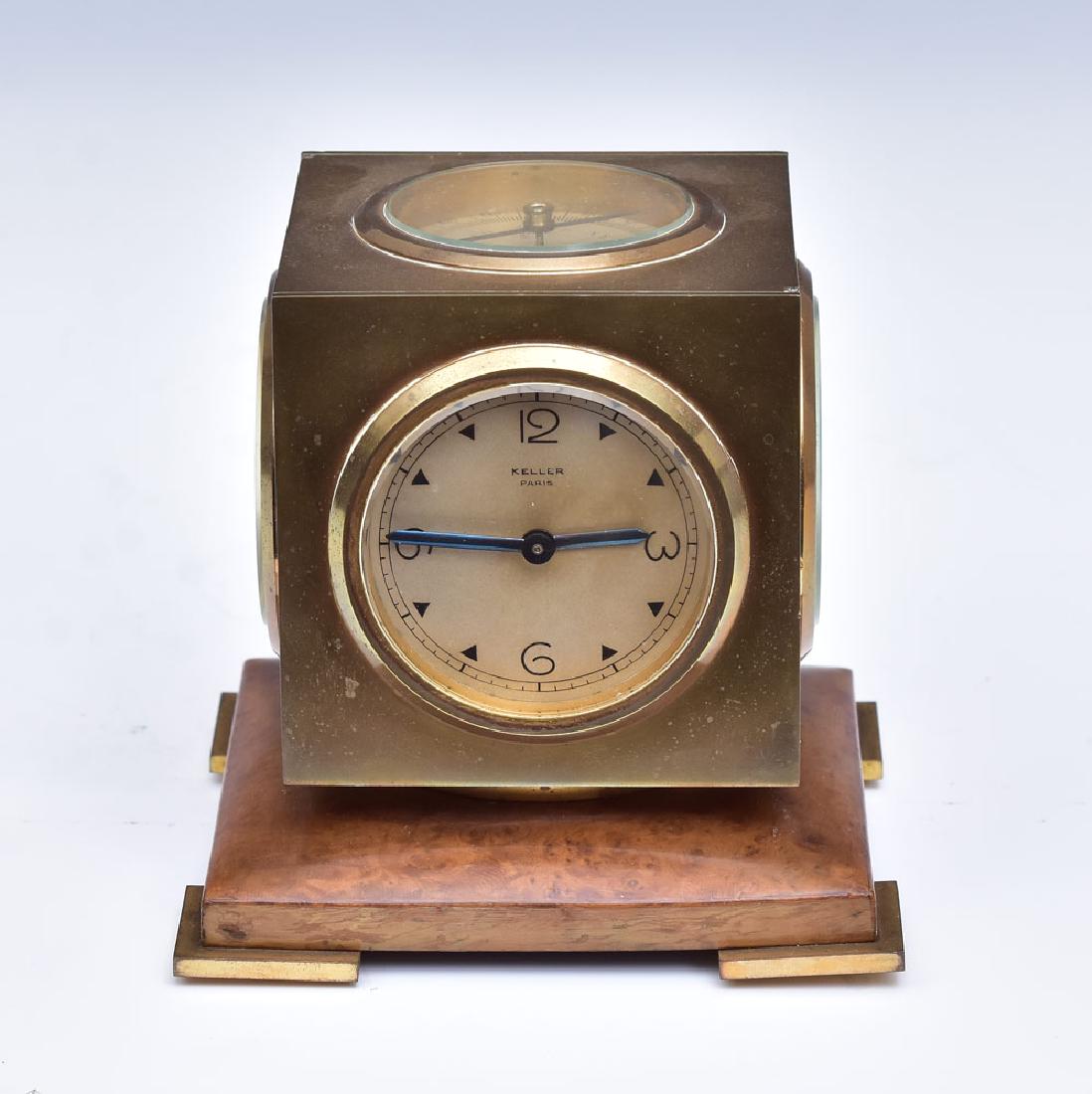 French Bronze Weather Station Clock (1 of 4)