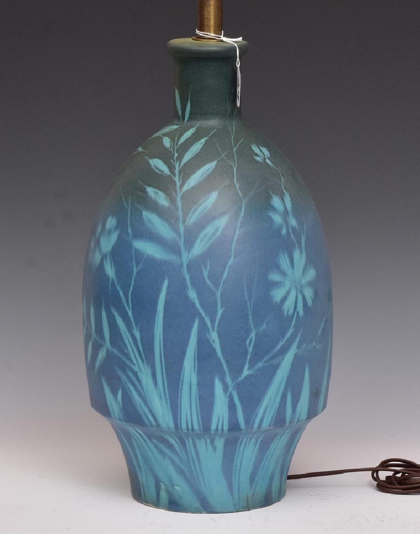 Raymor Blue Pottery Lamp (1 of 2)