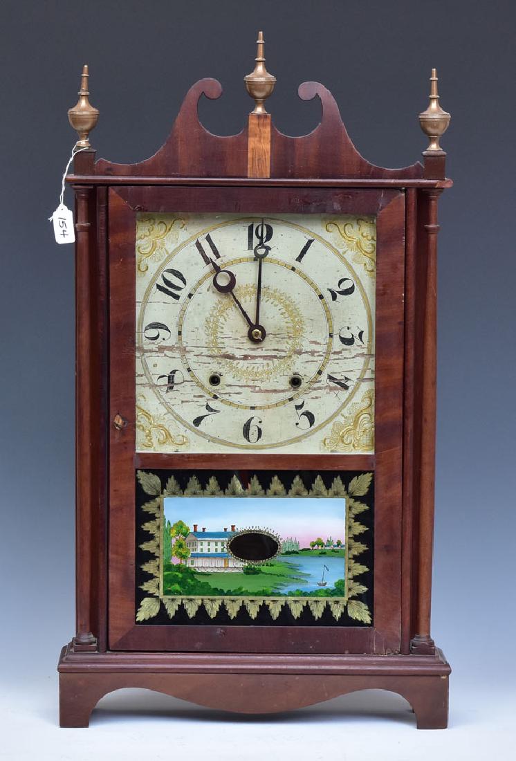 Connecticut Pillar and Scroll Shelf Clock (1 of 3)