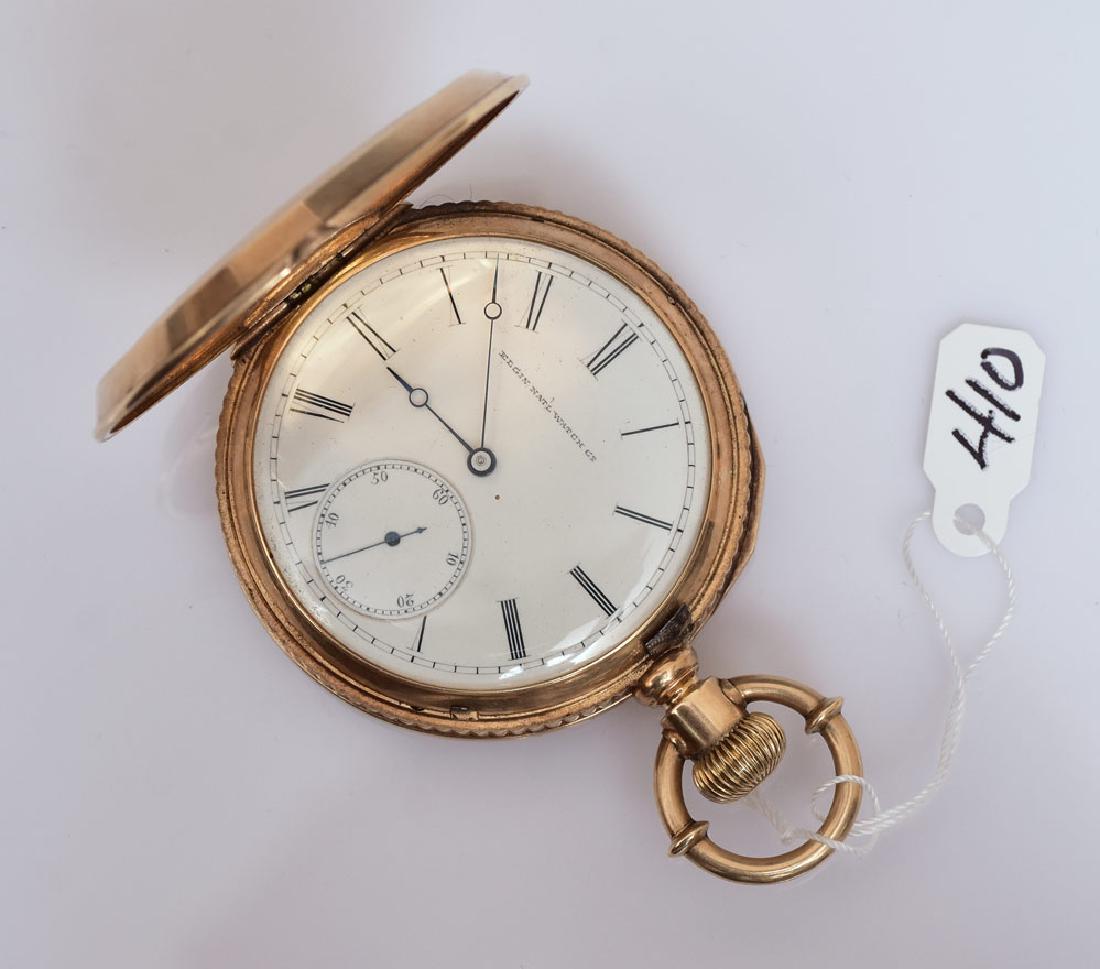 Elgin 14k Gold Hunter's Case Pocket Watch (1 of 3)