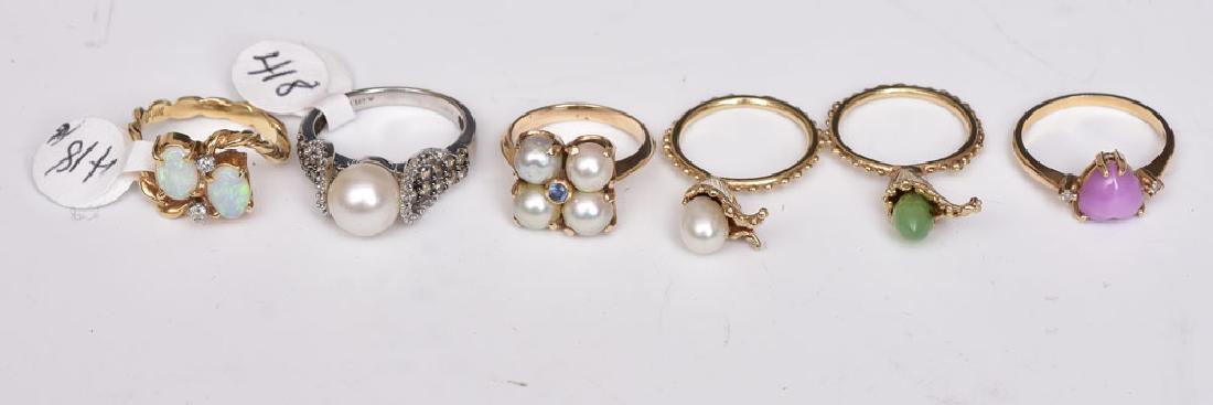 Six 14k Gold Rings (1 of 1)