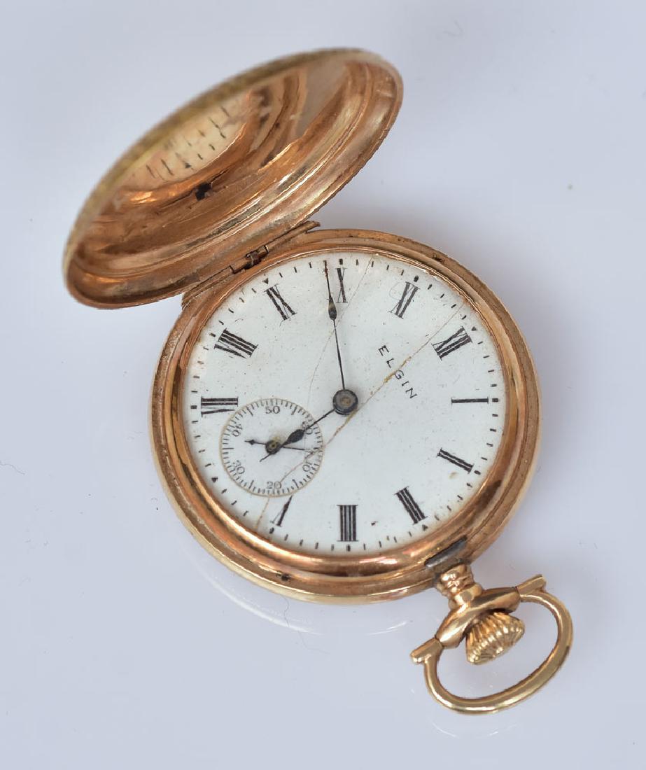 Elgin 14k Gold Ladies Pocket Watch (1 of 1)