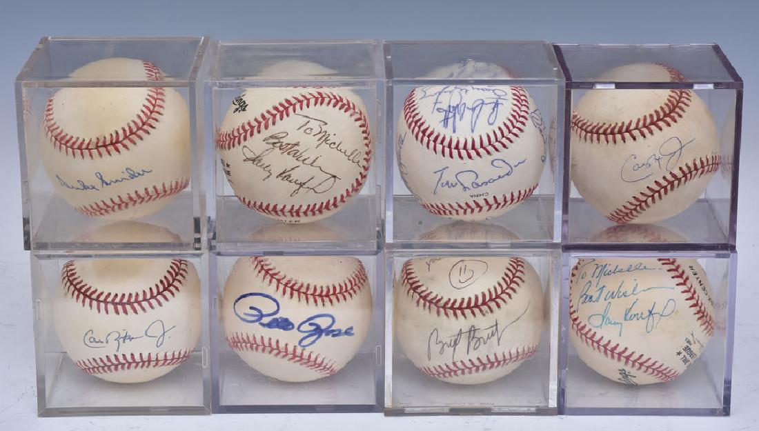 Group of Eight Autographed Baseballs (1 of 1)