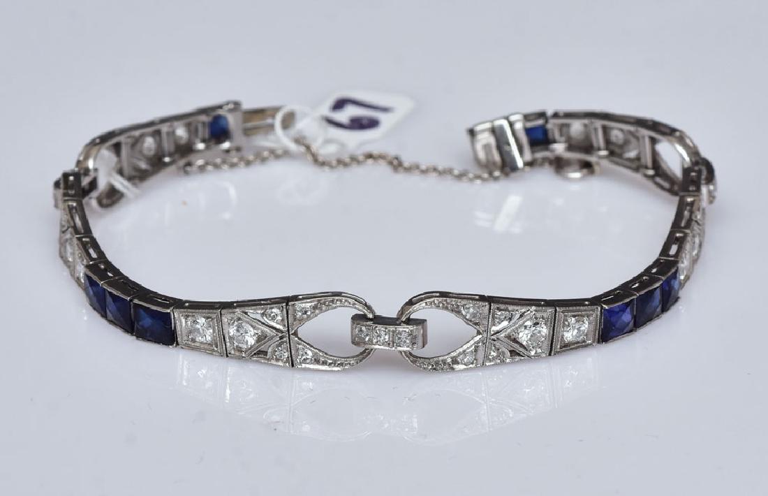 Art Deco Platinum and Diamond Bracelet (1 of 2)