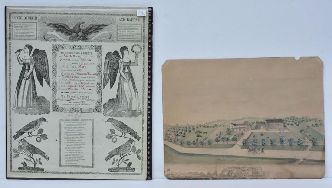 American School Folk Art Drawing (1 of 2)