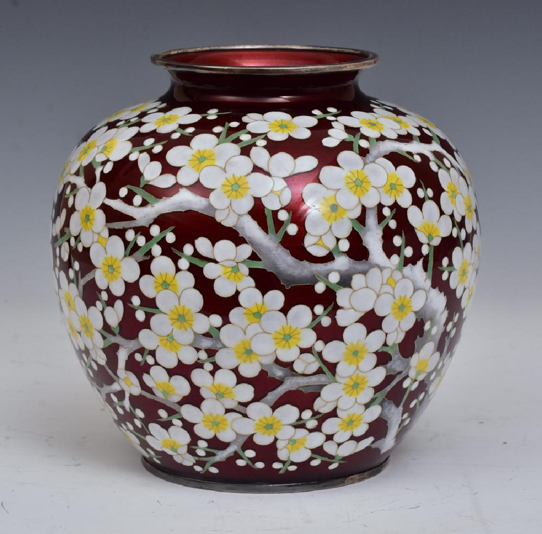 Japanese Ando Cloisonne Vase (1 of 5)