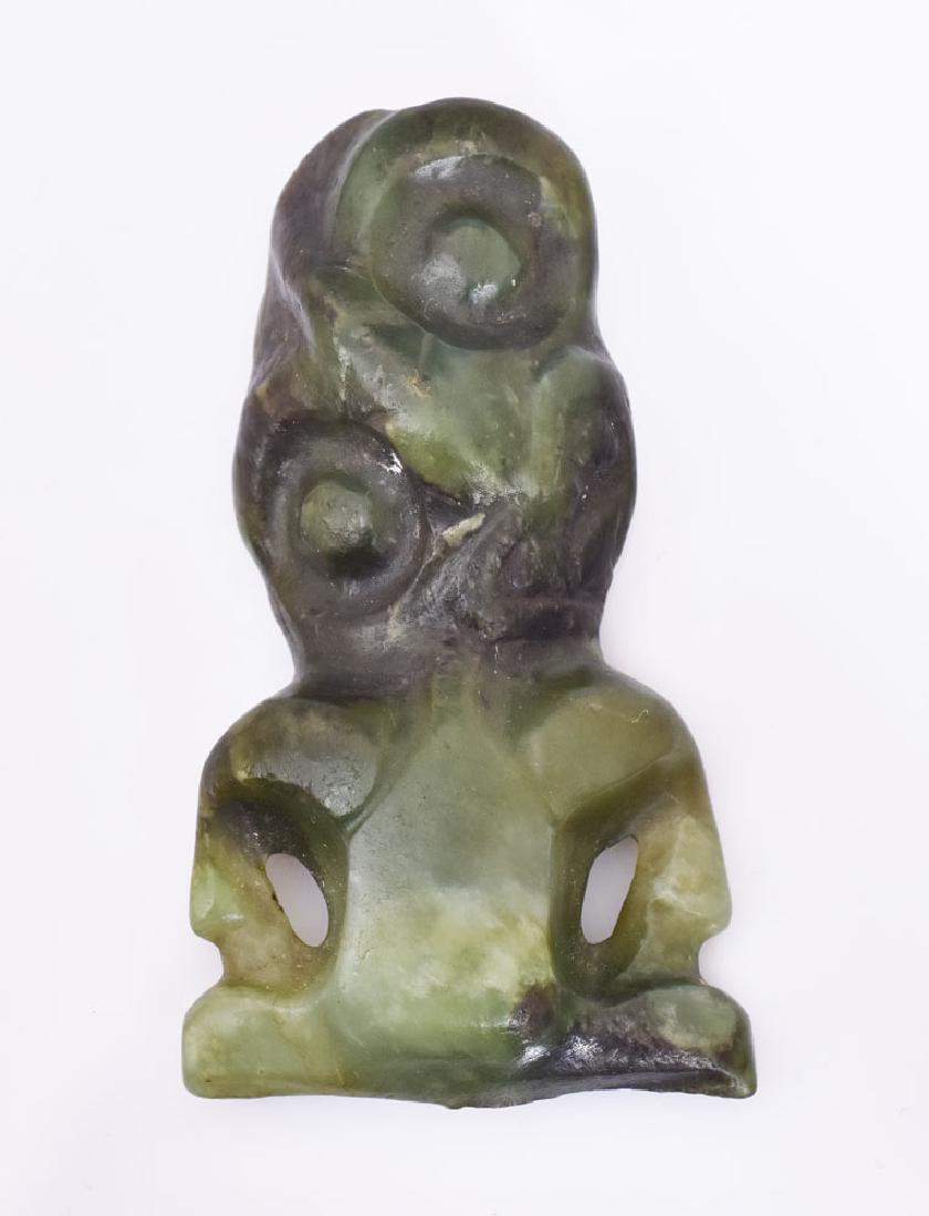 Carved Jade Maori Tiki (1 of 5)