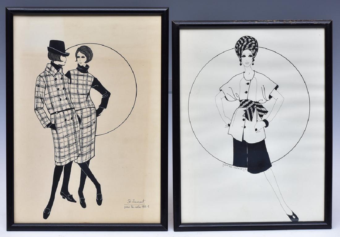 Group of Fashion Drawings (4) (1 of 2)