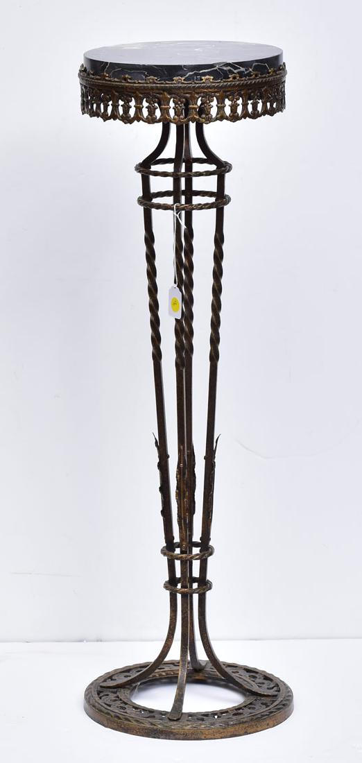 American Bronze and Marble Plant Stand (1 of 2)
