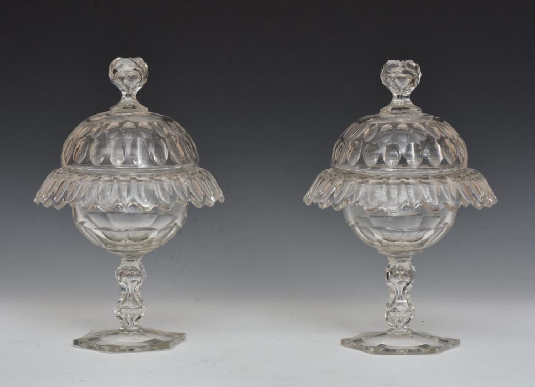 Pair American Crystal Compotes (1 of 1)