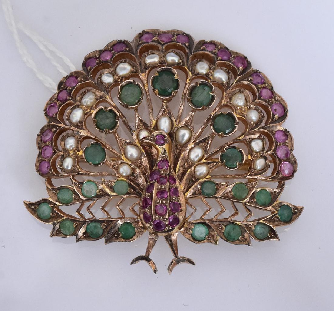 Peacock Brooch (1 of 1)