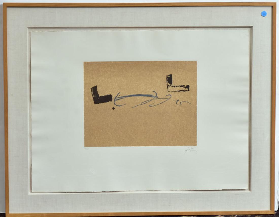 Antoni Tapies: Untitled 22" x 29 1/2" (sheet) lithograph pencil signed lower right from an edition of 75