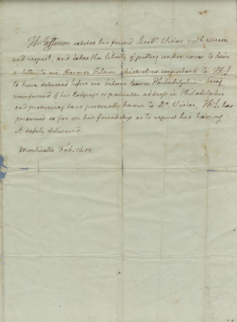 Thomas Jefferson Letter (1 of 6)