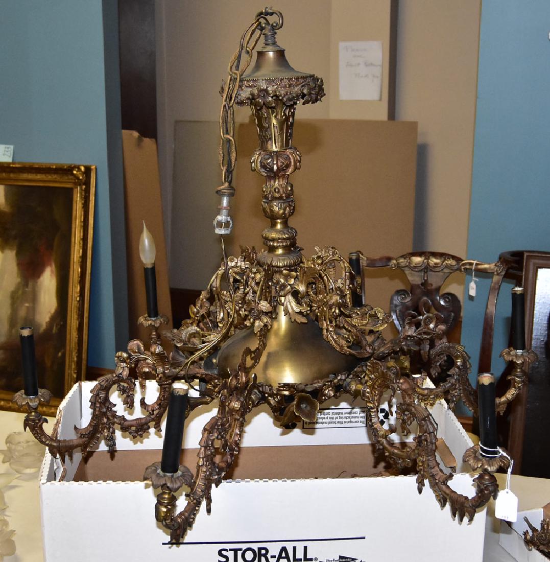 Victorian Bronze Chandelier (1 of 1)