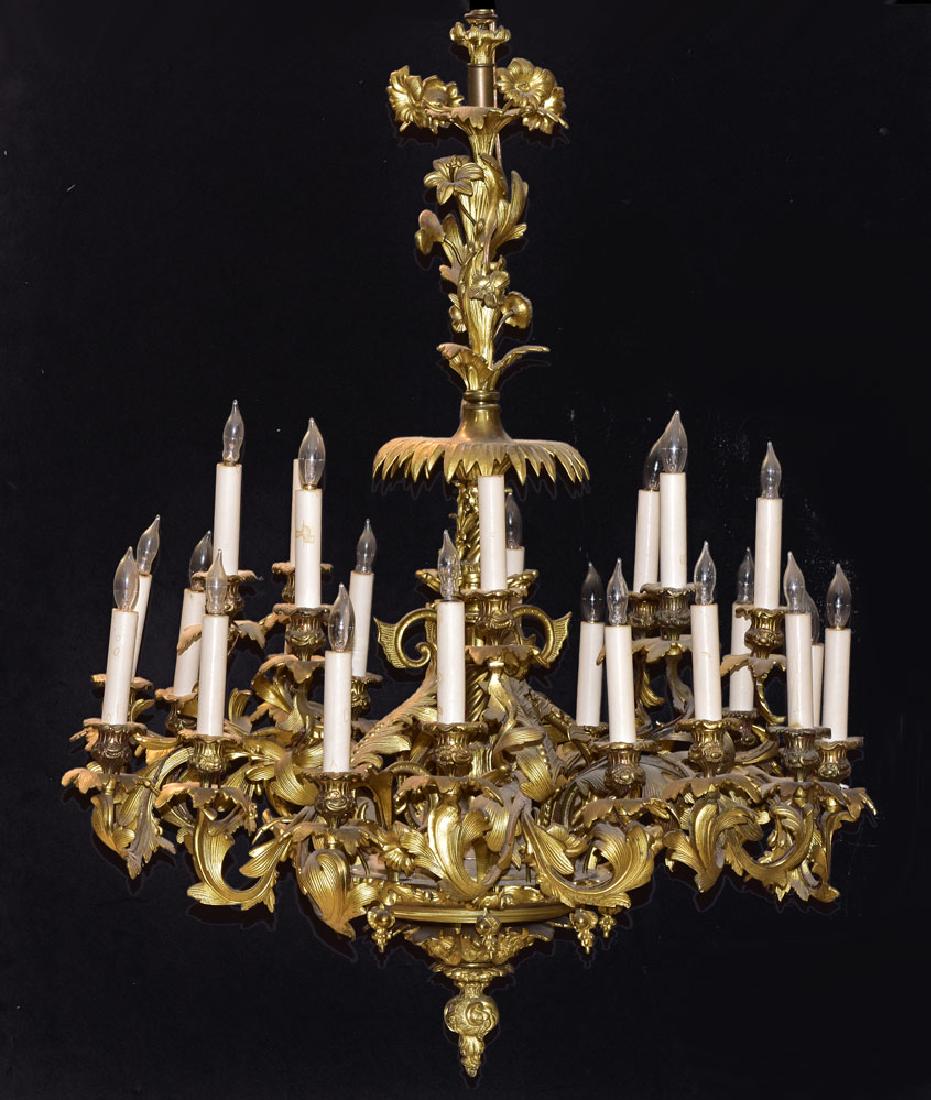 French Bronze Chandelier (1 of 4)