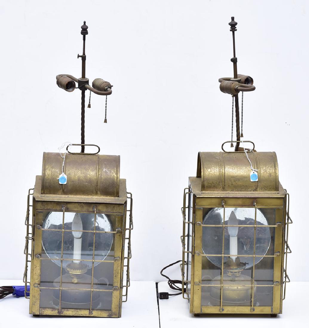 Pair of Bulkhead Marine Lanterns (1 of 1)