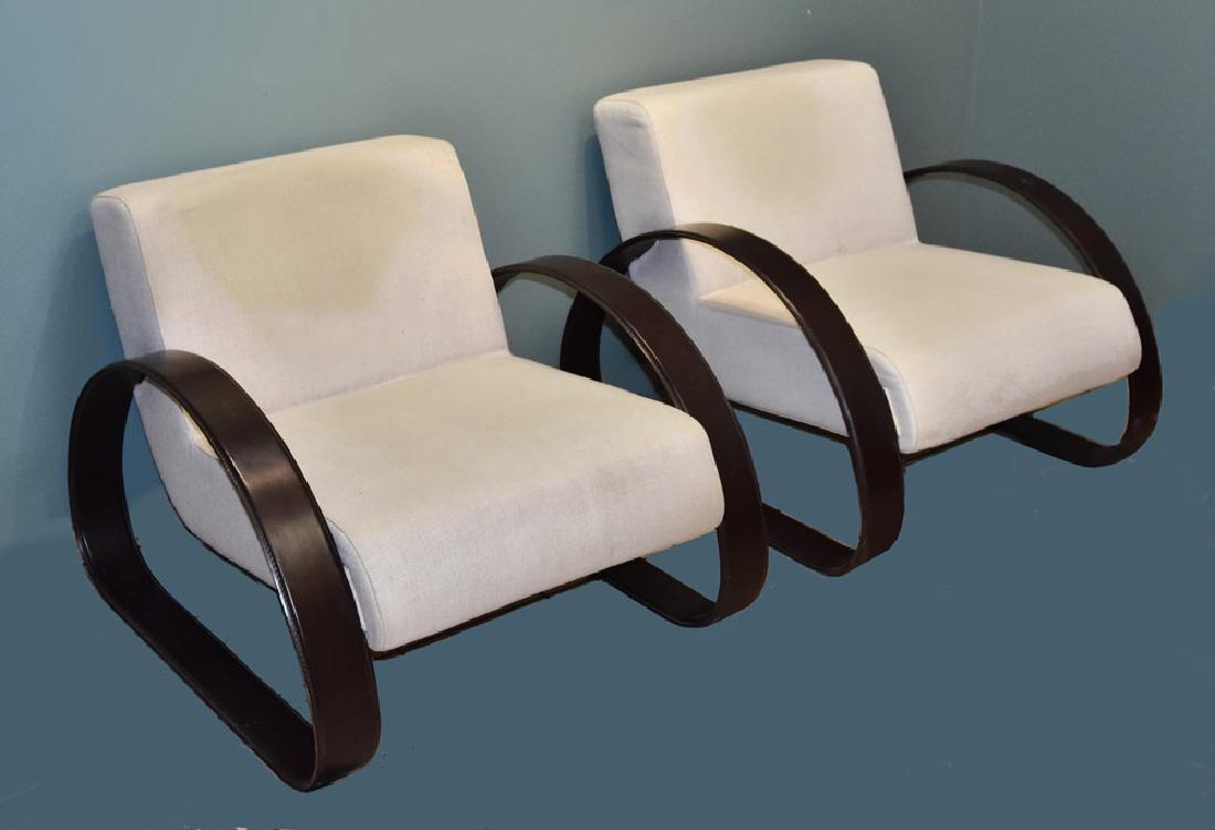 Pair of Modern Italian Lounge Chairs (1 of 2)