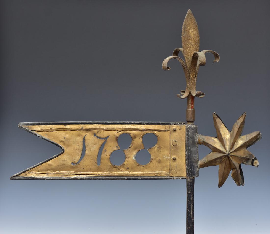 Victorian Copper Banner Weathervane (1 of 6)