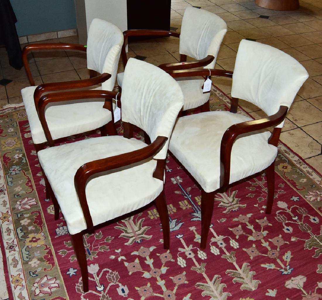 Set of Four French Art Deco Arm Chairs (1 of 1)